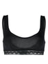 lace-trim underbust bra